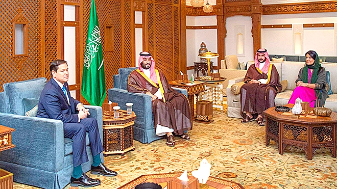 ​محمد بن سلمان وروبيو يبحثان المستجدات الإقليمية والدولية